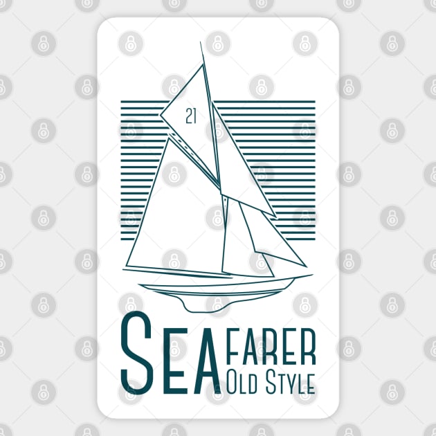 Sea Farer Old Style Blue Sticker by Monkey Business Bank